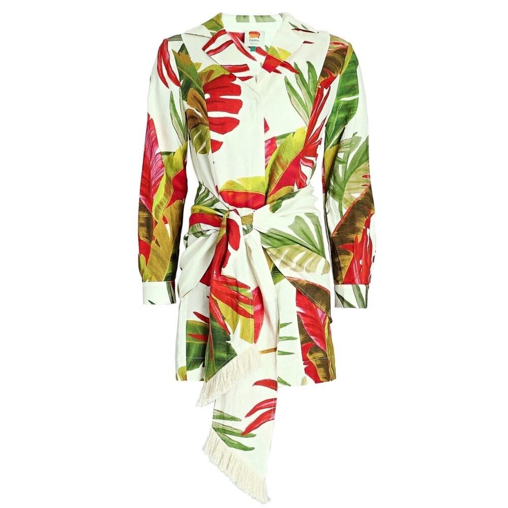 Farm Rio Spring Forest Mini Dress M - Picture 6 of 8